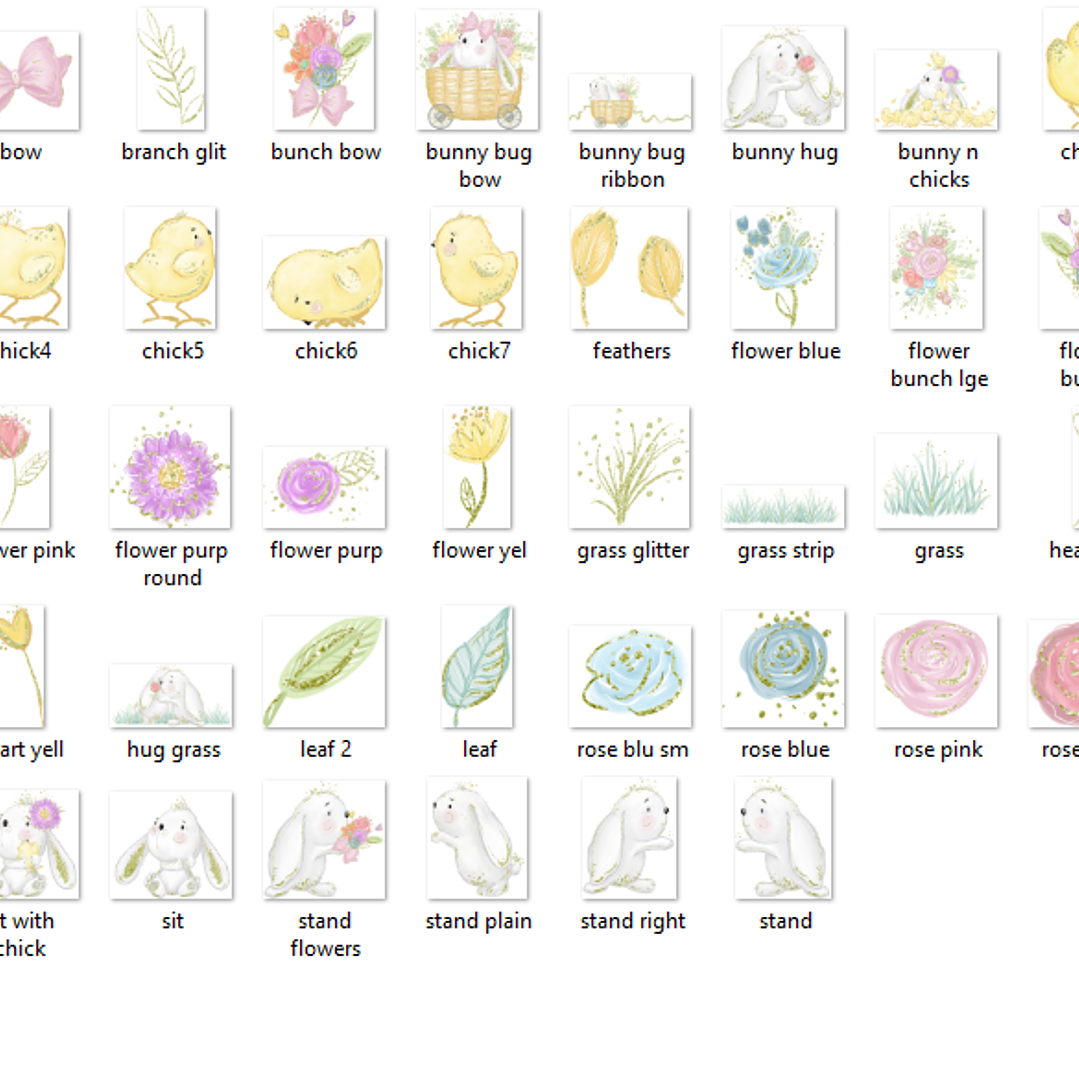 Kit Digital Olá Coelhinhos da Páscoa  2