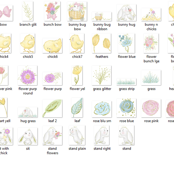 Kit Digital Olá Coelhinhos da Páscoa  2