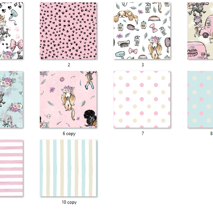 Kit Digital Papéis Meu Pequeno Salão de Beleza  2