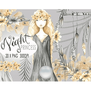 Kit Digital Princesa da Noite 