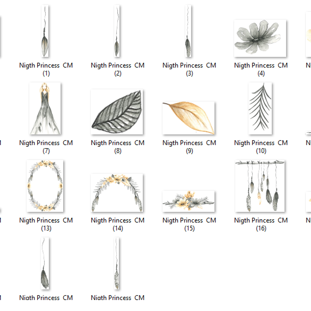 Kit Digital Princesa da Noite  2