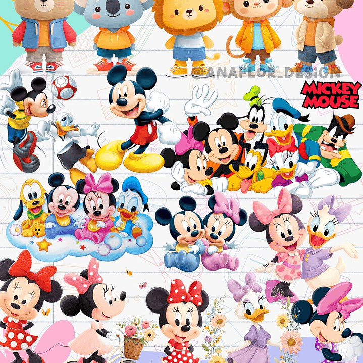 Kit Digital Etiquetas Escolares 60 Temas  10