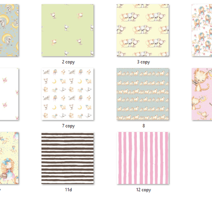 Kit Digital Papéis Cantiga de Ninar Animais  2