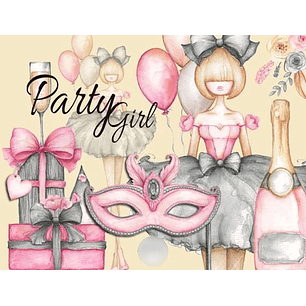 Kit Digital Garota Festeira 