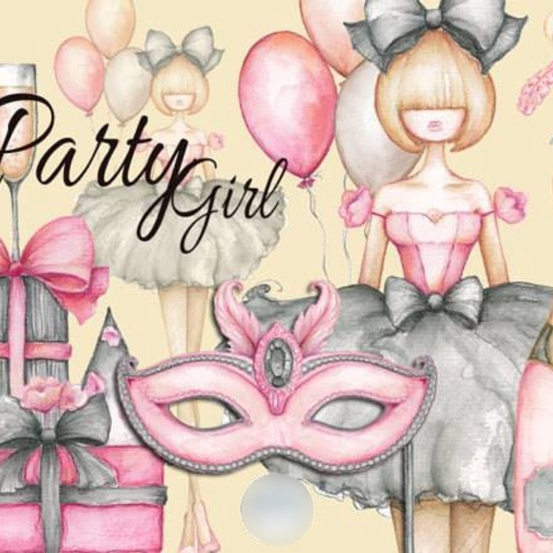 Kit Digital Garota Festeira  1