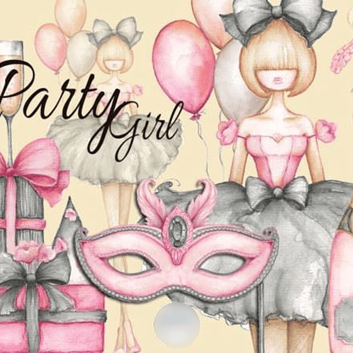 Kit Digital Garota Festeira  1