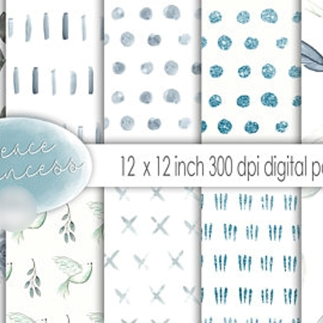 Kit Digital Papéis Princesa da Paz  1