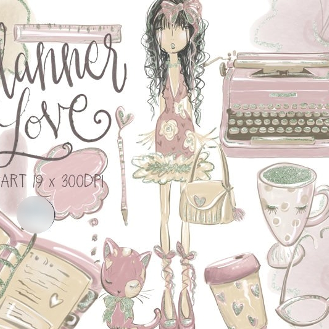 Kit Digital Planner do Amor  1