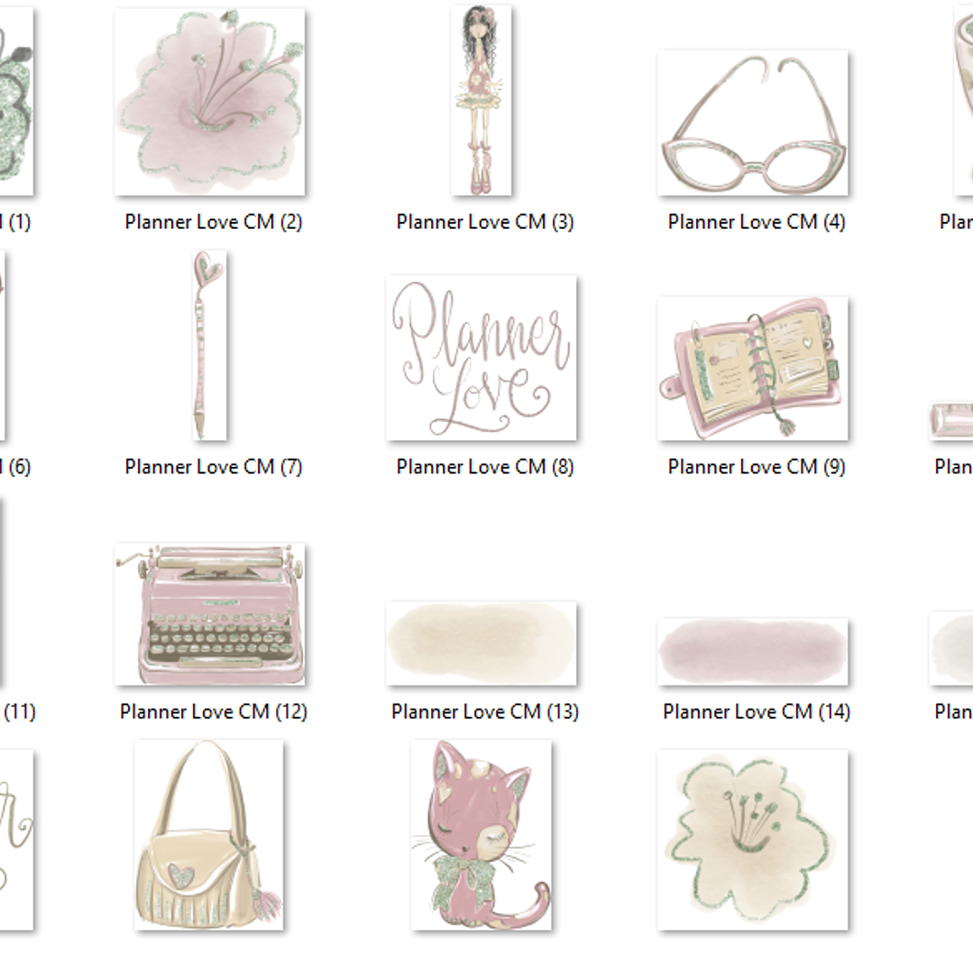 Kit Digital Planner do Amor  2