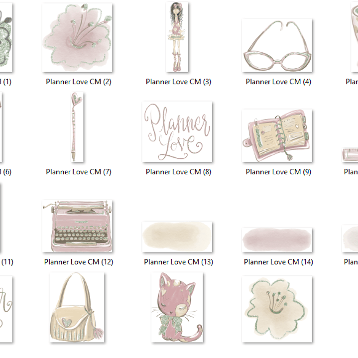 Kit Digital Planner do Amor  2