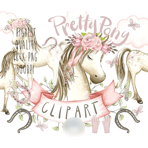 Kit Digital Cavalo Fofo 