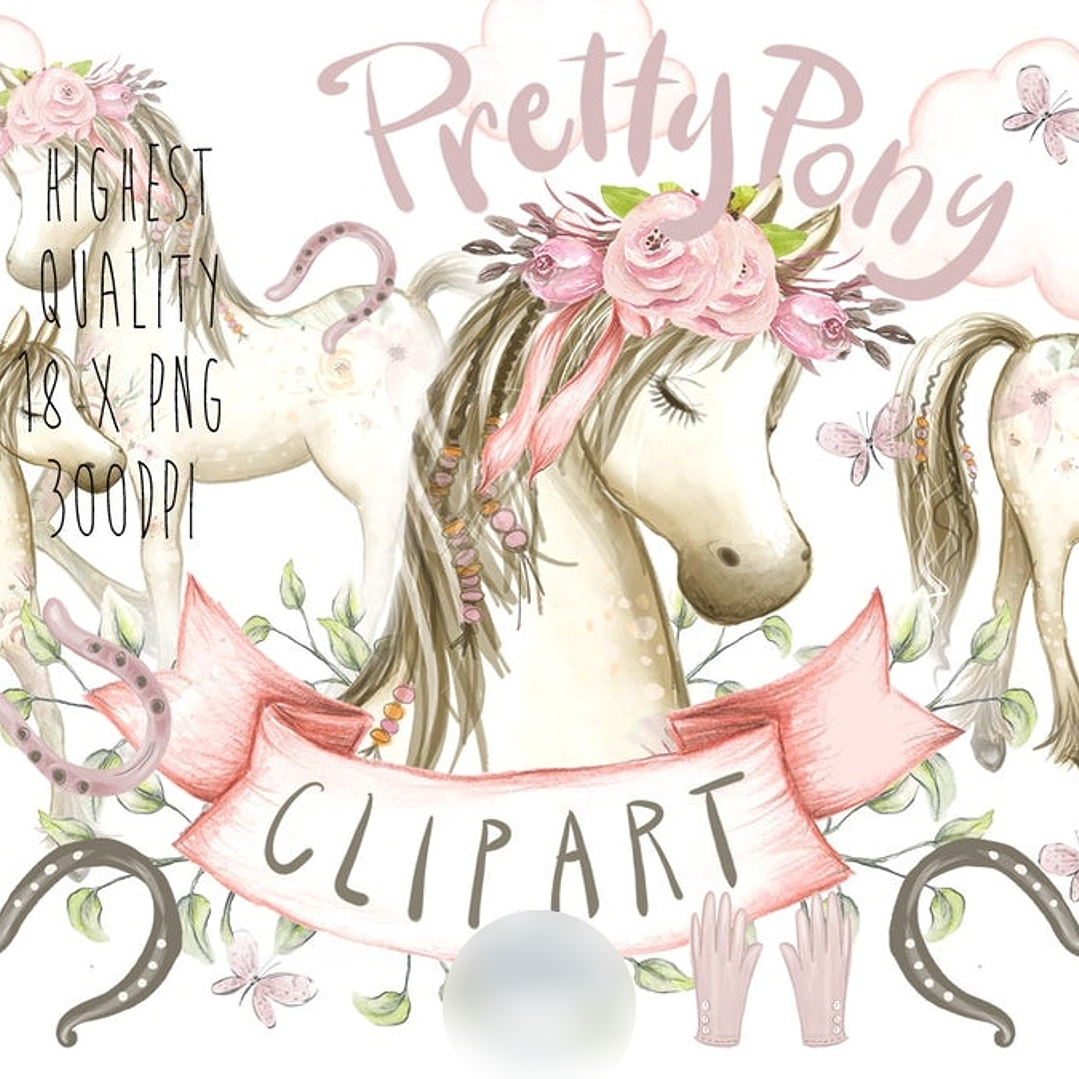 Kit Digital Cavalo Fofo  1