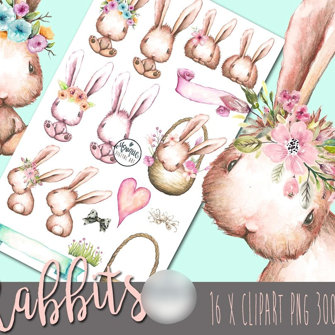 Kit Digital Coelhinho da Páscoa 1