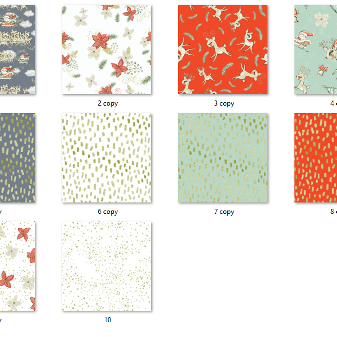 Kit Digital Papéis Renas do Papai Noel  2