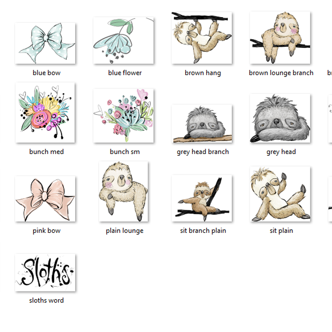 Kit Digital Preguiça  2