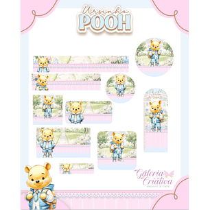 Arquivo Etiqueta Escolar Ursinho Pooh 