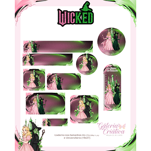 Arquivo Etiqueta Escolar Wicked 