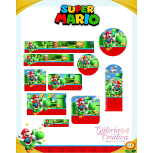 Arquivo Etiqueta Escolar Super Mário 