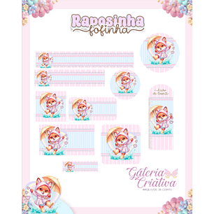 Arquivo Etiqueta Escolar Raposinha 