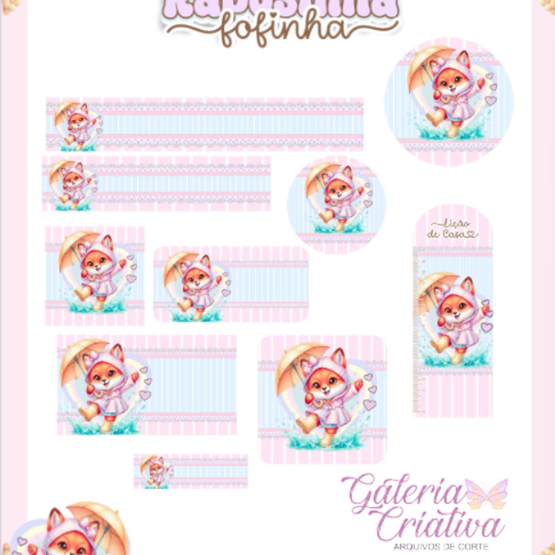 Arquivo Etiqueta Escolar Raposinha  1