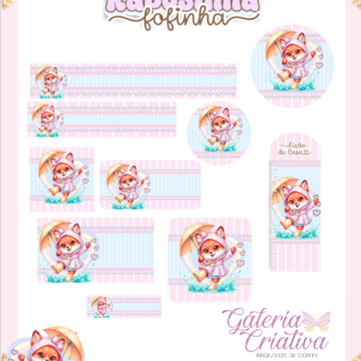 Arquivo Etiqueta Escolar Raposinha  1