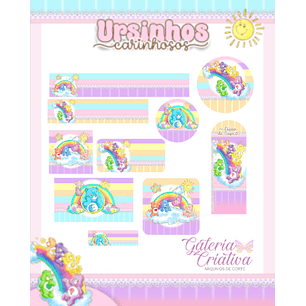 Arquivo Etiqueta Escolar Ursinhos Carinhosos 