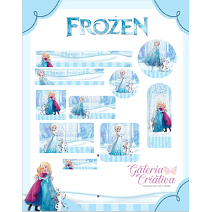 Arquivo Etiqueta Escolar Frozen 