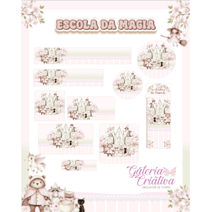Arquivo Etiqueta Escolar Escola da Magia 