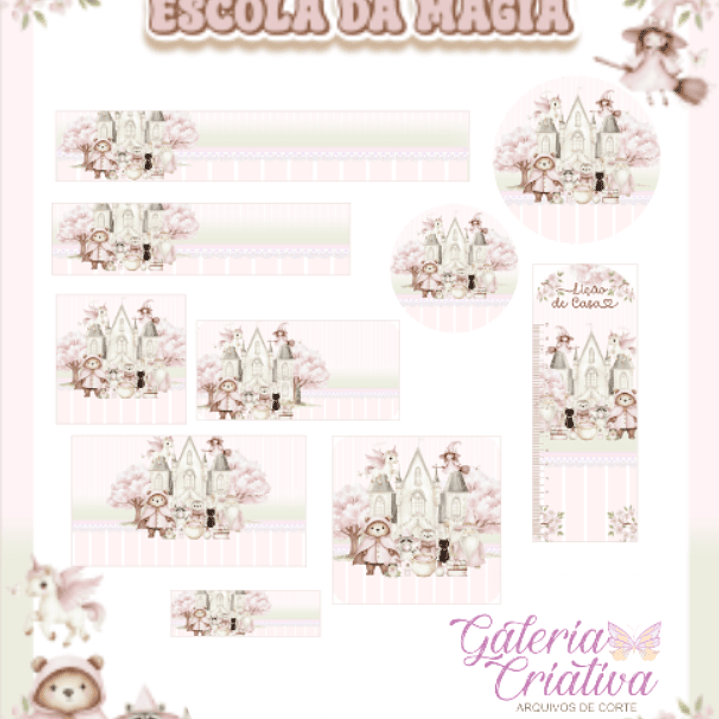 Arquivo Etiqueta Escolar Escola da Magia  1