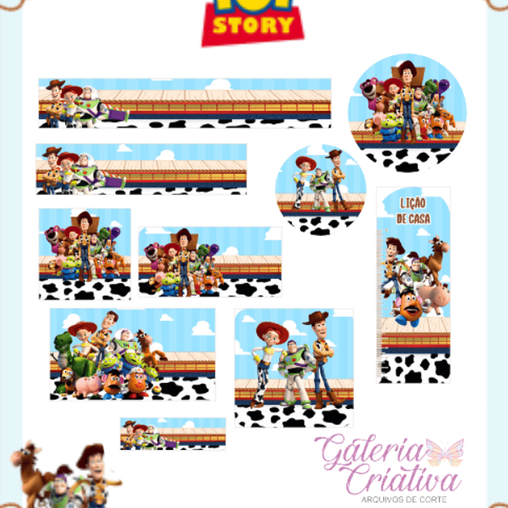 Arquivo Etiqueta Escolar Toy Story  1
