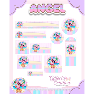 Arquivo Etiqueta Escolar Angel 