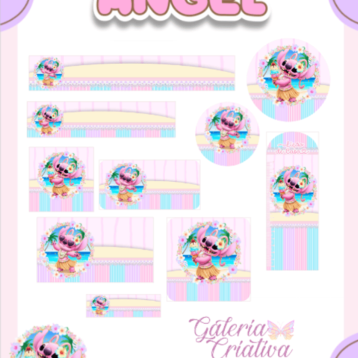 Arquivo Etiqueta Escolar Angel  1