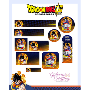 Arquivo Etiqueta Escolar Dragon Ball Z