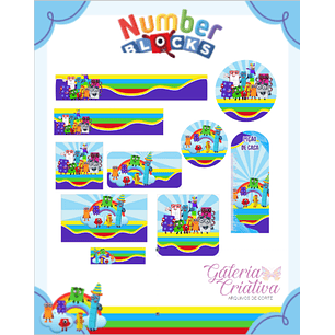 Arquivo Etiqueta Escolar Numberblock 