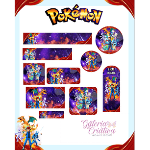 Arquivo Etiqueta Escolar Pokémon