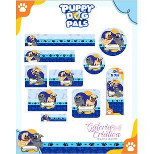 Arquivo Etiqueta Escolar Puppy Dog 