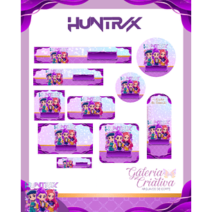 Arquivo Etiqueta Escolar Guerreiras do Kpop 