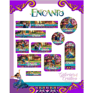 Arquivo Etiqueta Escolar Encanto 