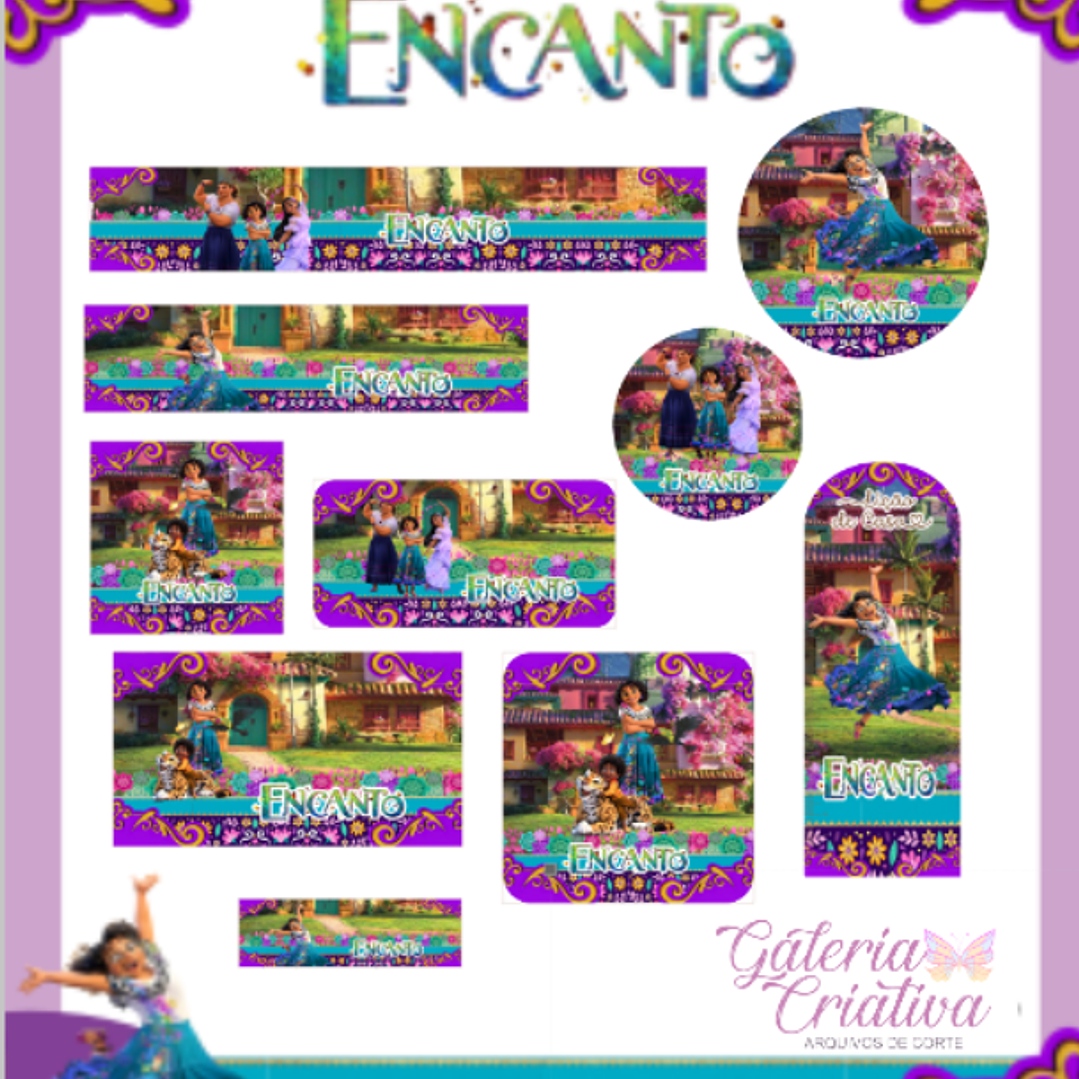 Arquivo Etiqueta Escolar Encanto  1
