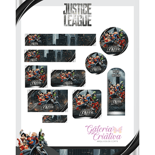 Arquivo Etiqueta Escolar Liga da Justiça 