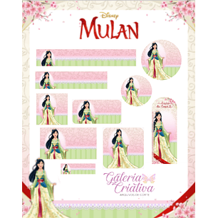 Arquivo Etiqueta Escolar Mulan 