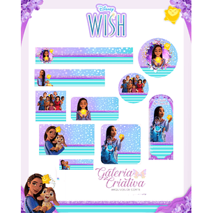 Arquivo Etiqueta Escolar Wish 