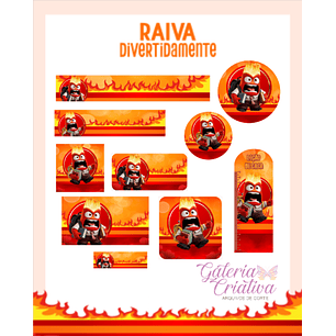 Arquivo Etiqueta Escolar Raiva Divertidamente 