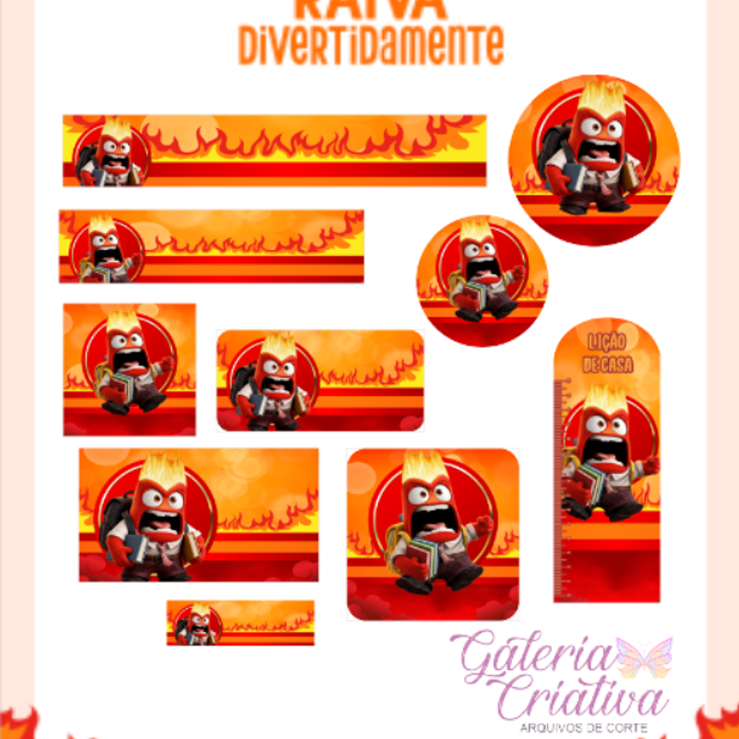 Arquivo Etiqueta Escolar Raiva Divertidamente  1