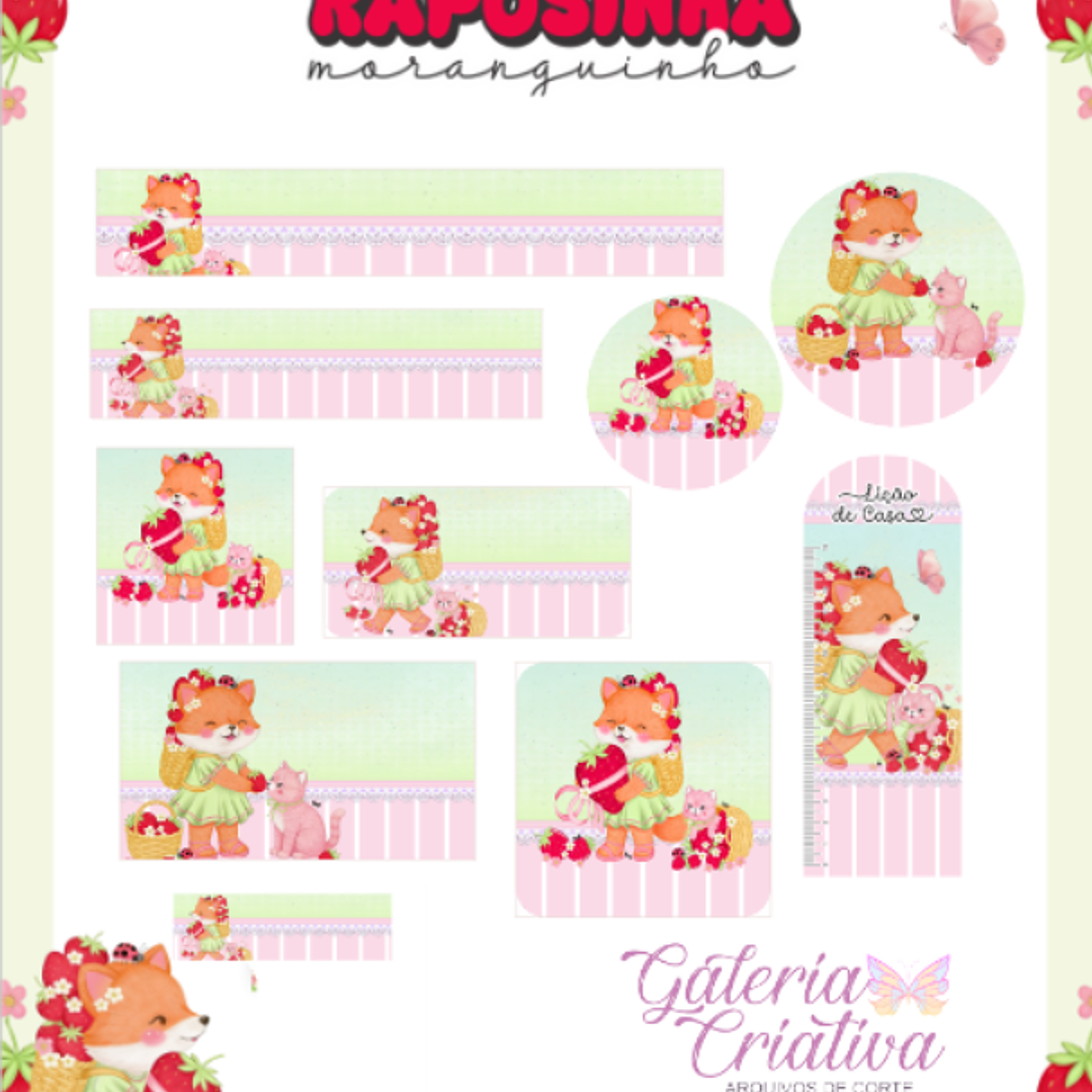 Arquivo Etiqueta Escolar Raposinha Moranguinho  1