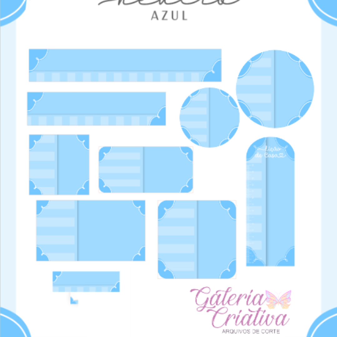 Arquivo Etiqueta Escolar Neutro Azul  1