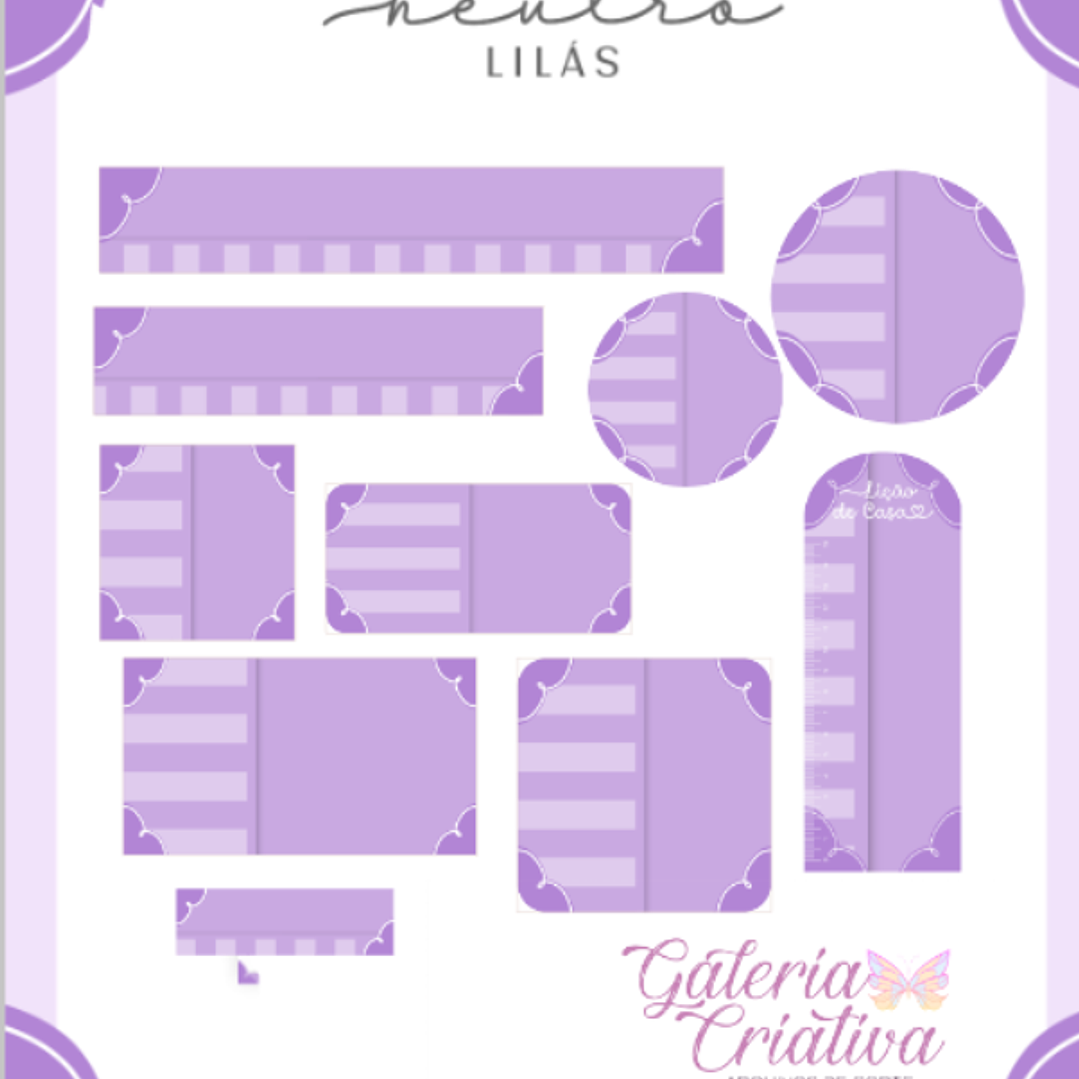 Arquivo Etiqueta Escolar Neutro Lilás  1