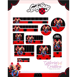 Arquivo Etiqueta Escolar Lady Bug 
