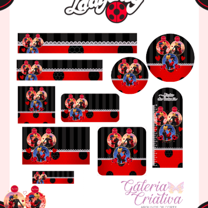 Arquivo Etiqueta Escolar Lady Bug  1