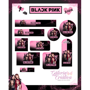 Arquivo Etiqueta Escolar Black Pink 